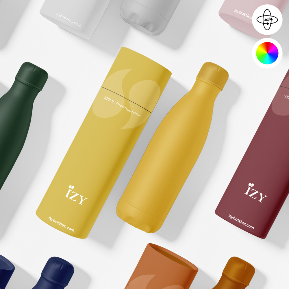 Thermosfles / Drinkfles - Geel - 500 ml