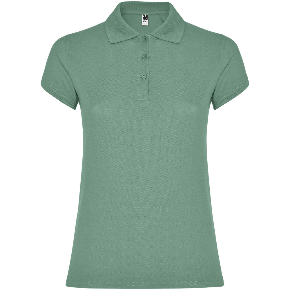 Star 200 g/m² damespolo met korte mouwen - Donkermint