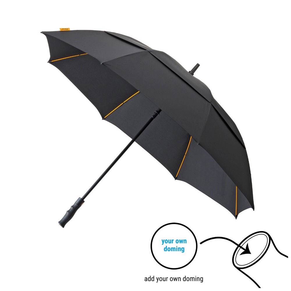FALCONE - Stormparaplu - Automaat - Windproof -  130 cm - Zwart
