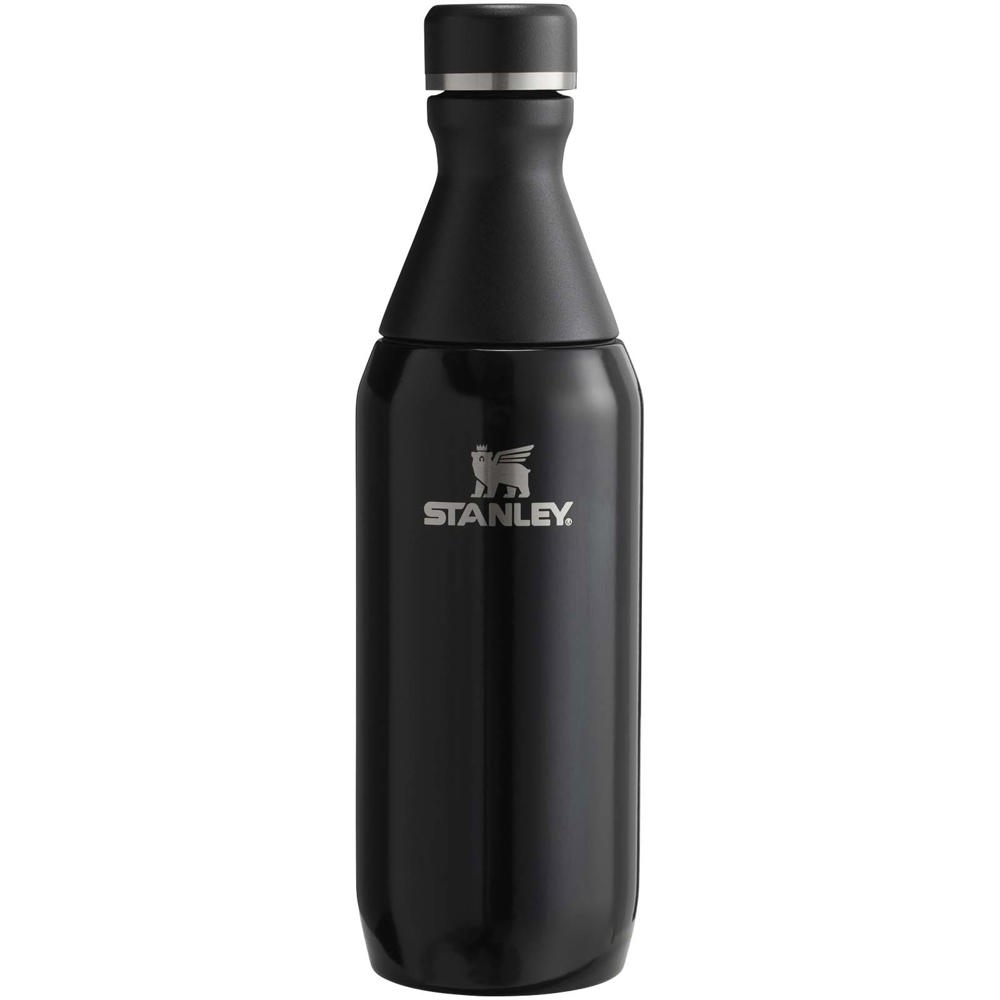 Stanley All Day Slim 350 ml waterfles - Glanzend zwart