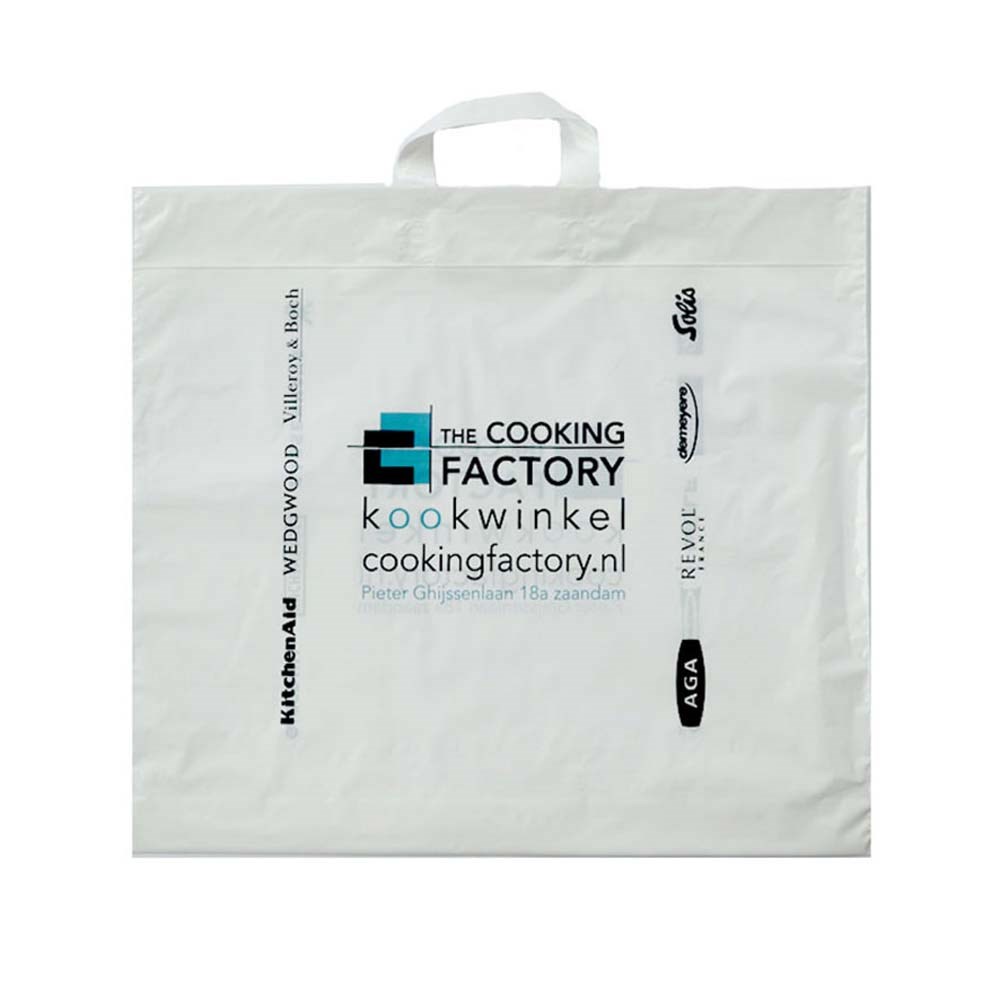 Plastic tas, 61 x 45 x 7,5 cm, 48 micron, ldpe, lushandvat, 1 zijde