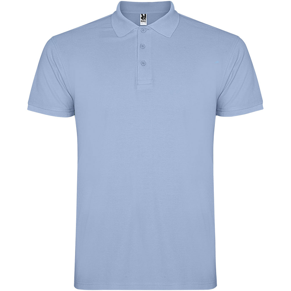 Star 200 g/m² herenpolo met korte mouwen - Hemelsblauw