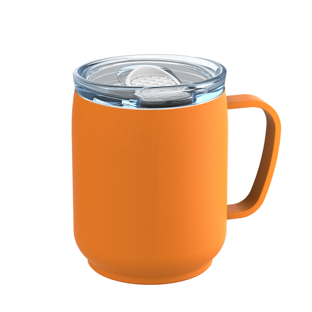 Thermobeker RETUMBLER-myNIZZA CERAMIC - wit, transparant, oranje