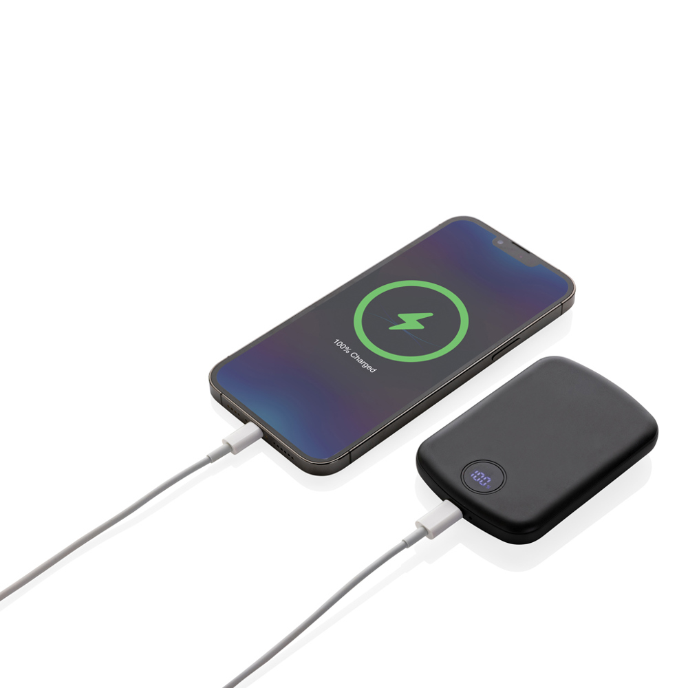 MagBoost gerecycled plastic 5000 mah magnetische powerbank