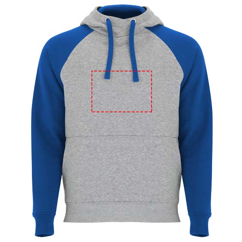 Badet 280 g/m² tweekleurige kinderhoodie