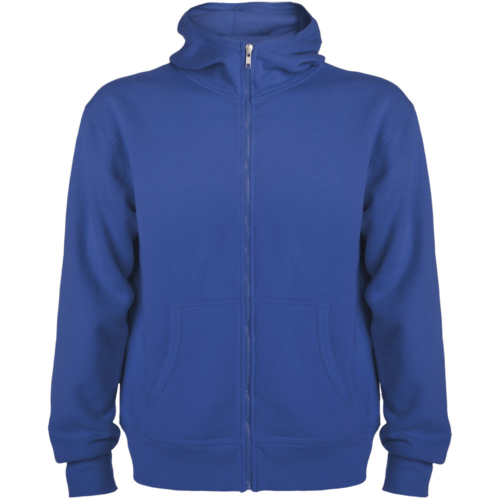 Montblanc 280 g/m² unisex hoodie met volledige rits - Koningsblauw