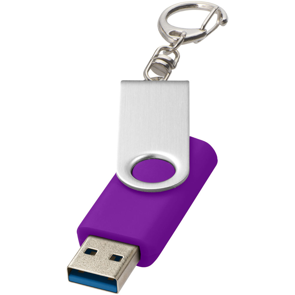Rotate USB 3.0 met sleutelhanger - Paars