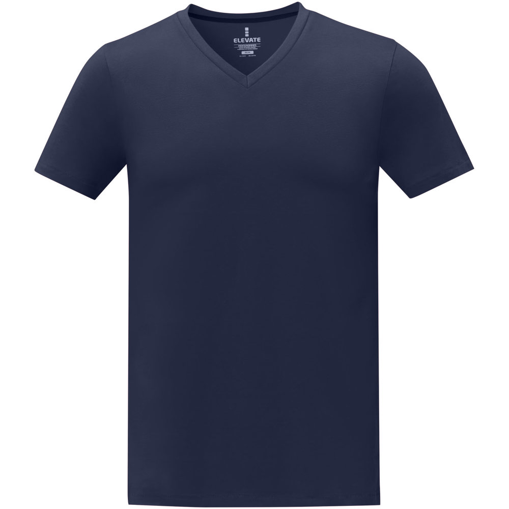 Somoto Heren T-shirt met V-hals en korte mouwen 