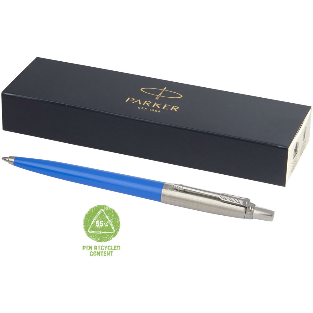 Parker Jotter gerecyclede balpen (zwarte inkt) - Process blue