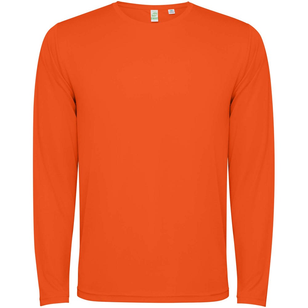 Estoril 125 g/m² unisex T-shirt met lange mouwen - Vuur oranje
