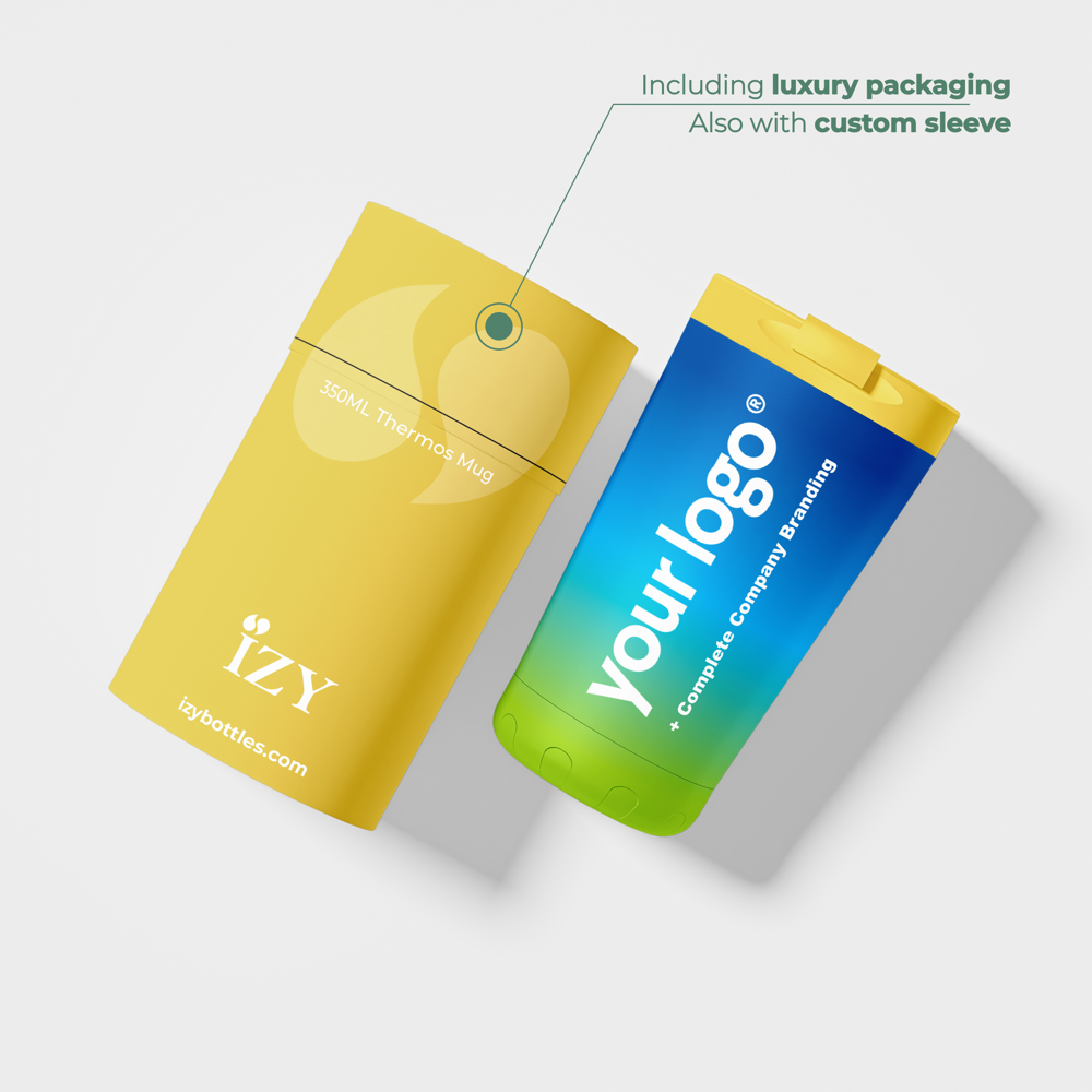 Thermosbeker / Koffiebeker - Geel - 350 ml