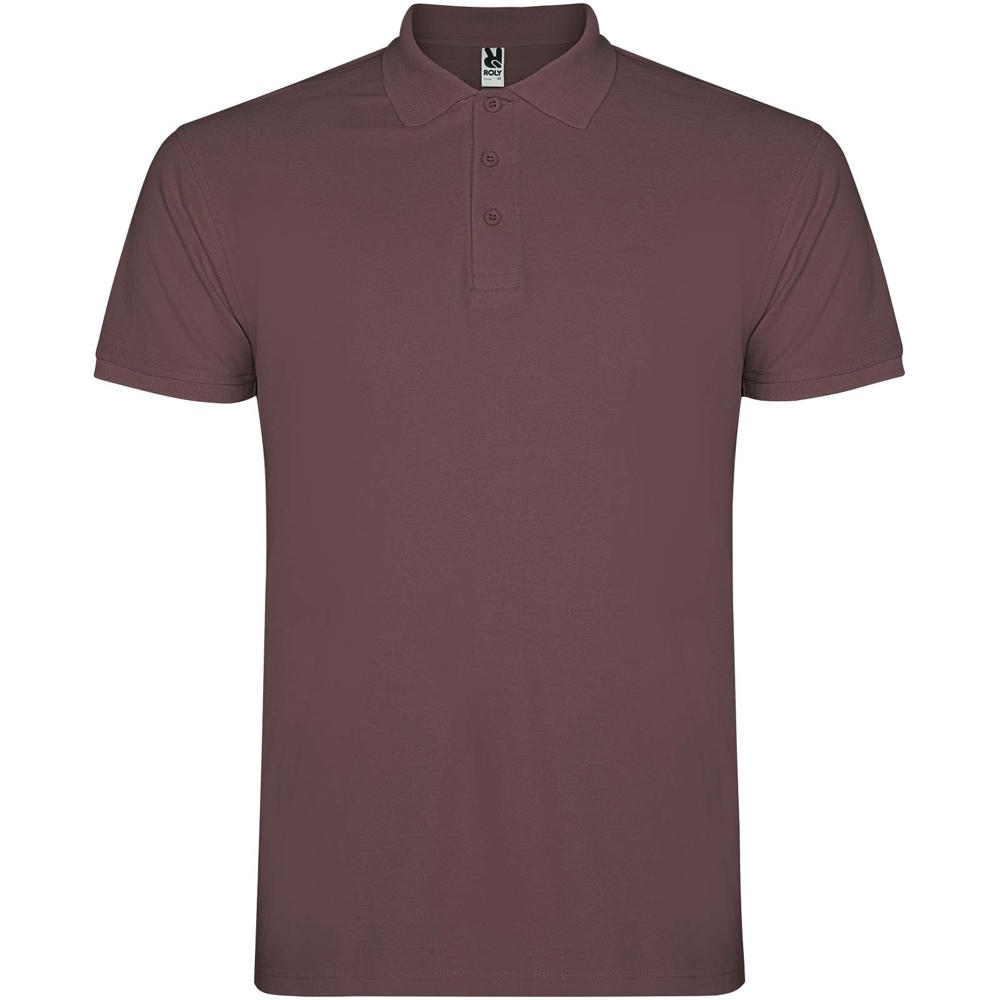 Star 200 g/m² herenpolo met korte mouwen - Bleekrood