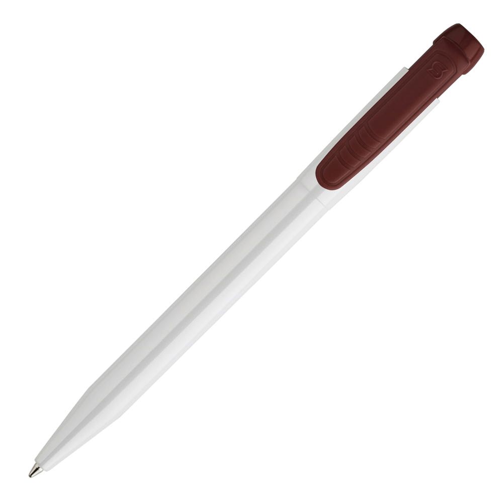 Balpen Pier hardcolour - Wit / Bordeaux