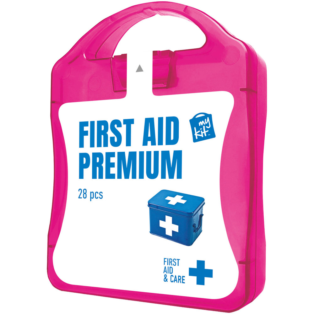 MyKit Medium Eerste hulp premium - Transparant magenta