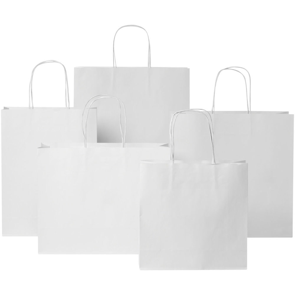 Papieren tas 120 g/m2 gemaakt van kraftpapier met gedraaide handvaten - 31 x 12 x 25 cm