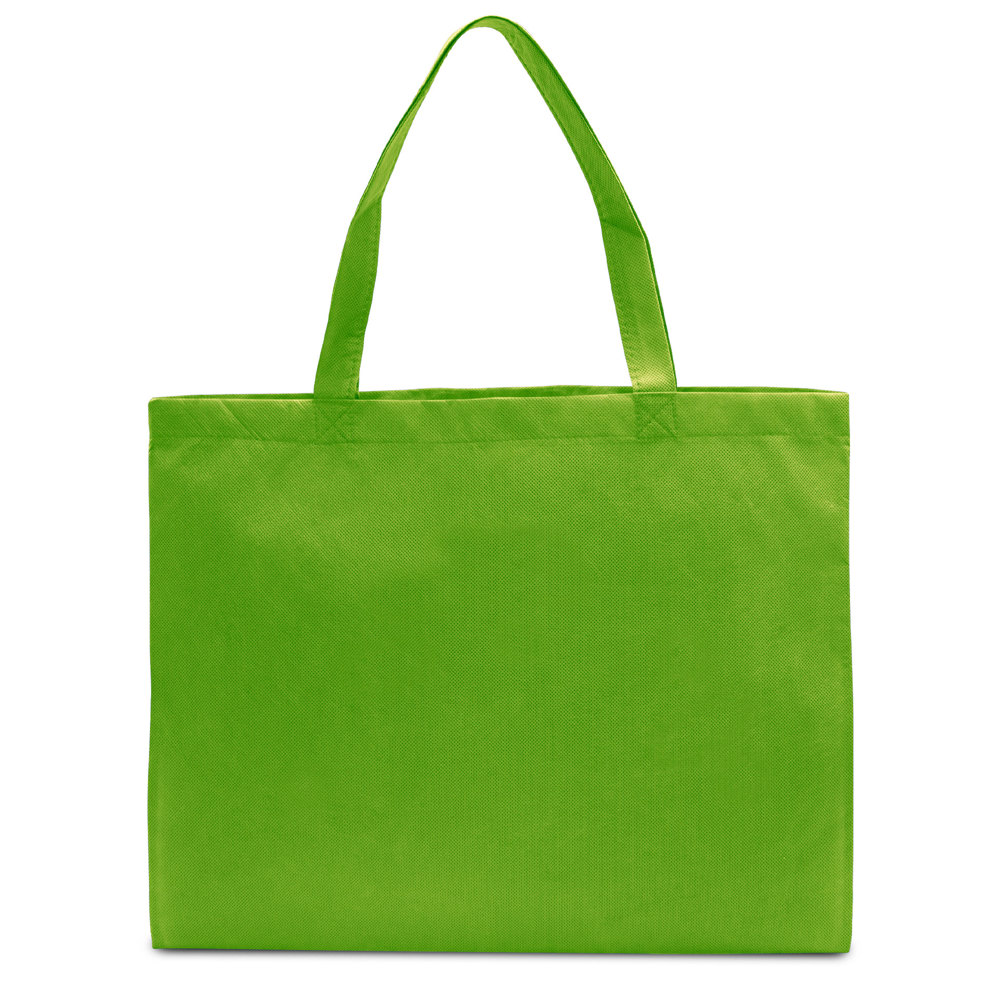 ZURICH – Grote shopper met lange handvatten - Lichtgroen