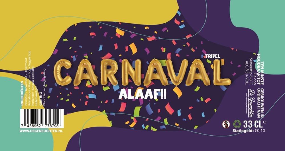 Speciaalbier Carnaval Tripel - 33cl