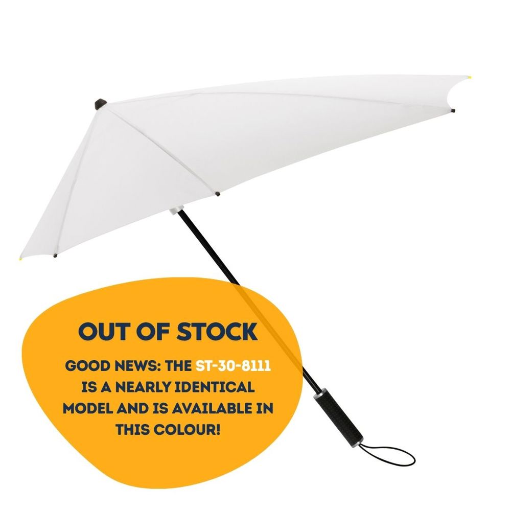STORMaxi - Arodynamische stormparaplu - Handopening - Windproof -  92 cm - Wit