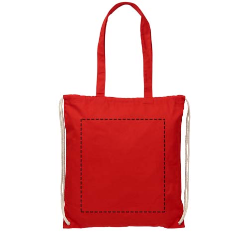 Eliza 240 g/m² katoenen rugzak met trekkoordsluiting 6L