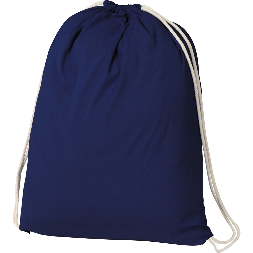 Katoenen sporttas Boedapest - donkerblauw