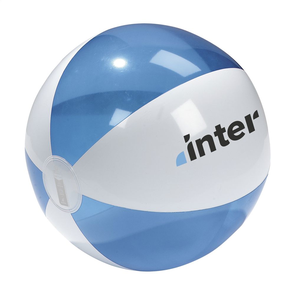 BeachBall Ø 30 cm - blauw/wit