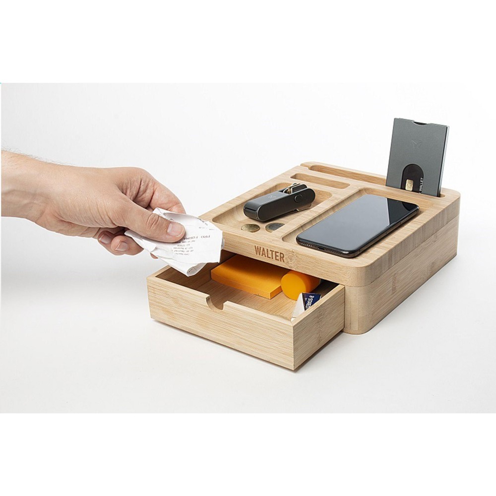 Walter Bamboo Big Dock 15W organizer en oplader
