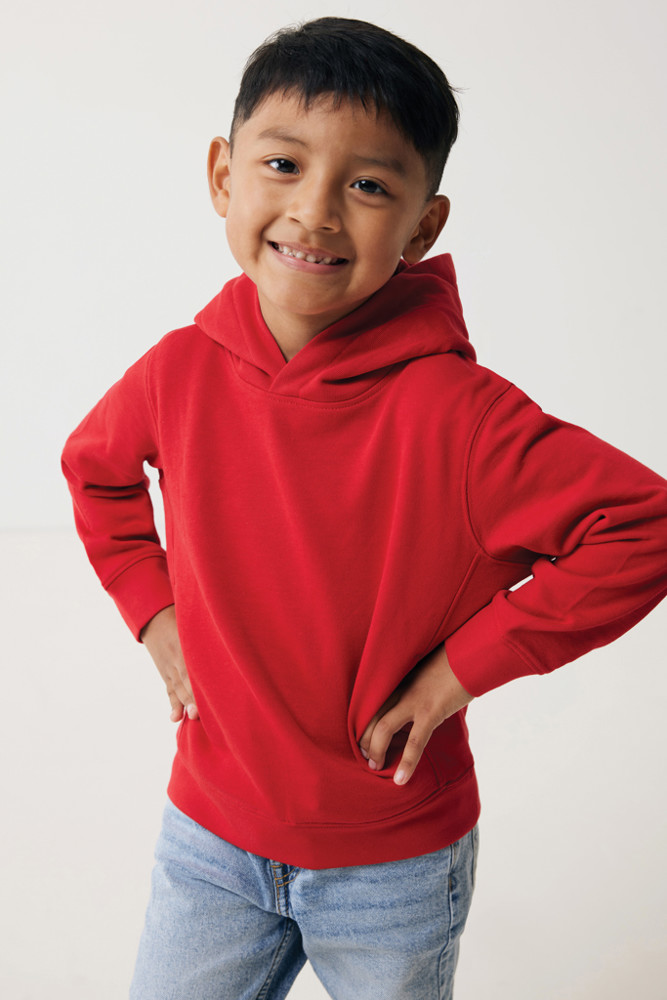 IQONIQ Yengo kids recycled katoen hoodie met steekzakken