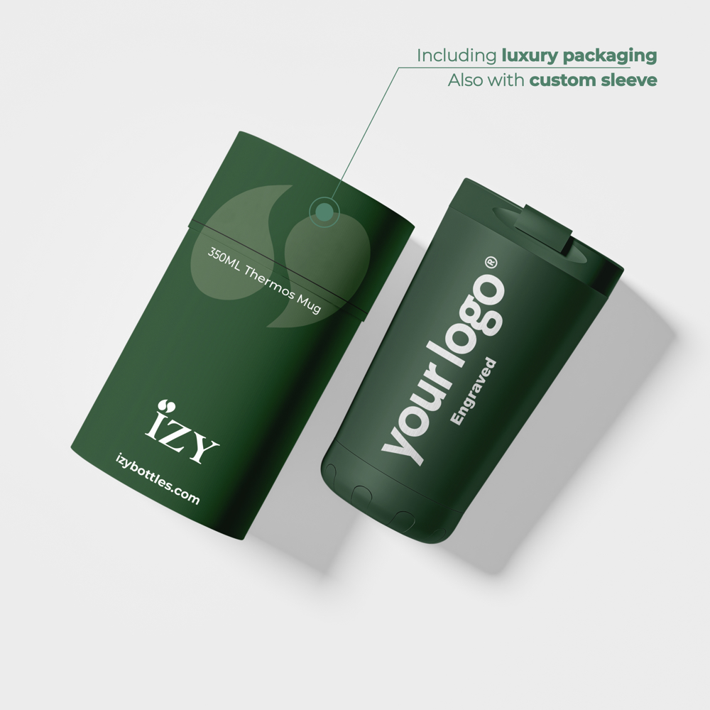 Thermosbeker / Koffiebeker - Groen - 350 ml