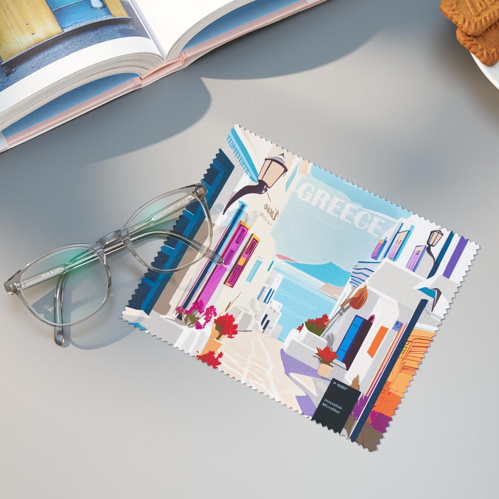 POLYCLEAN brillendoekje 18x15 cm in etui, all-inclusive-pakket