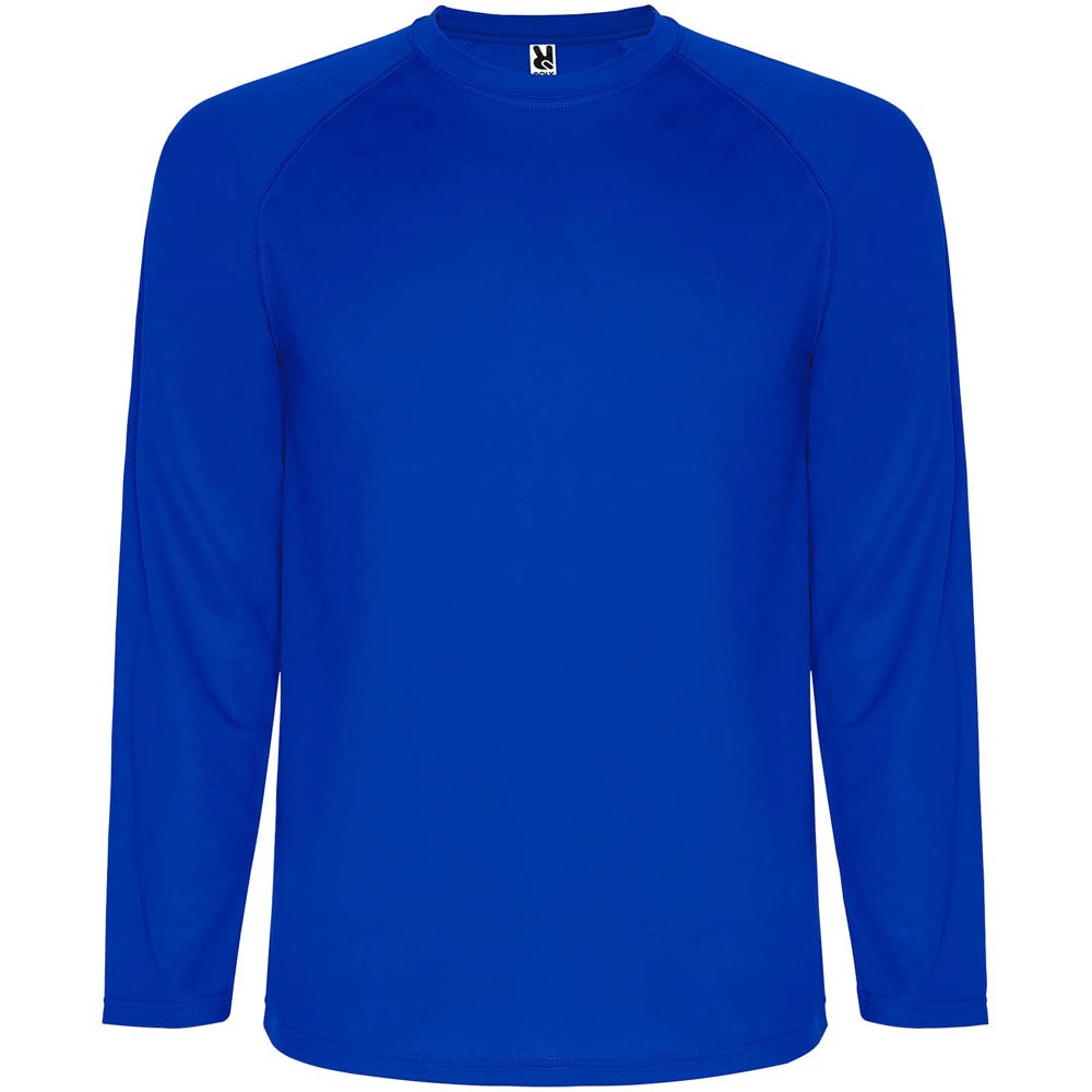 Montecarlo 150 g/m² heren sport t-shirt met lange mouwen - Blauw