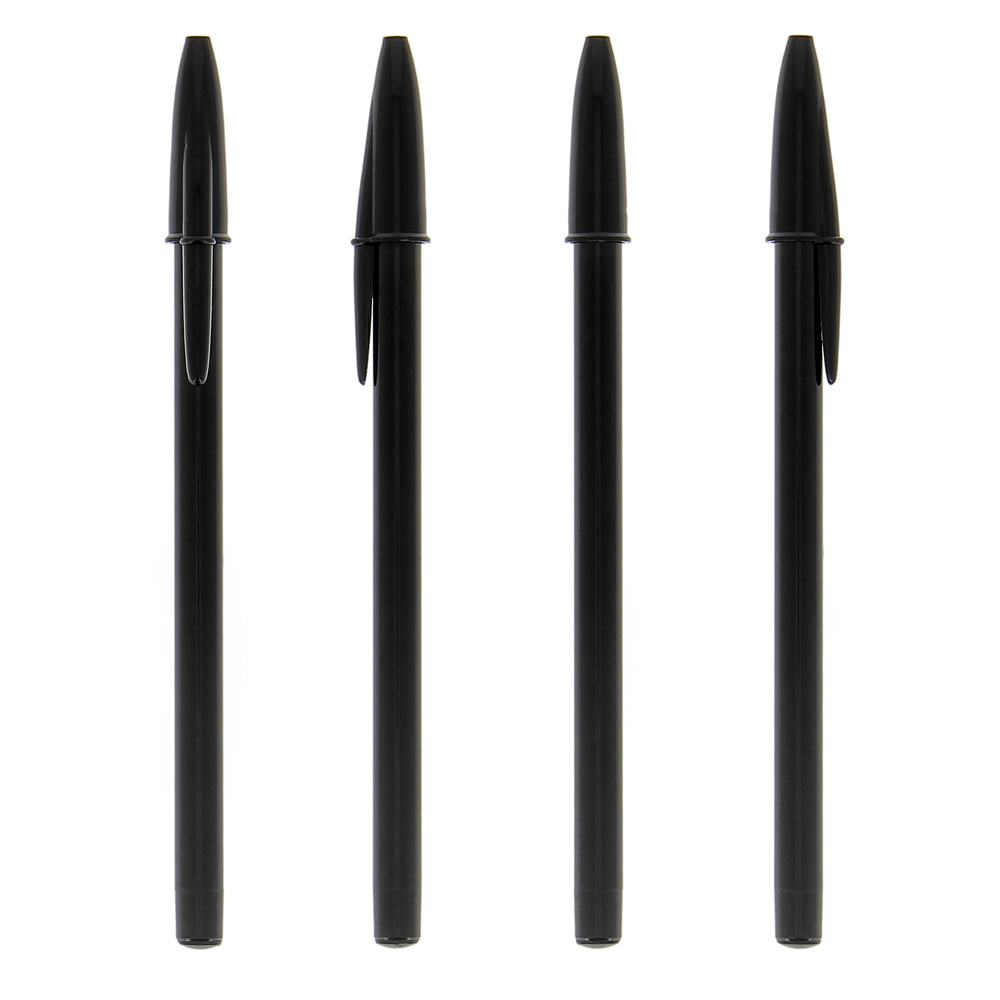 BIC® Style balpen - Zwart/ Zwart / Blauwe Inkt