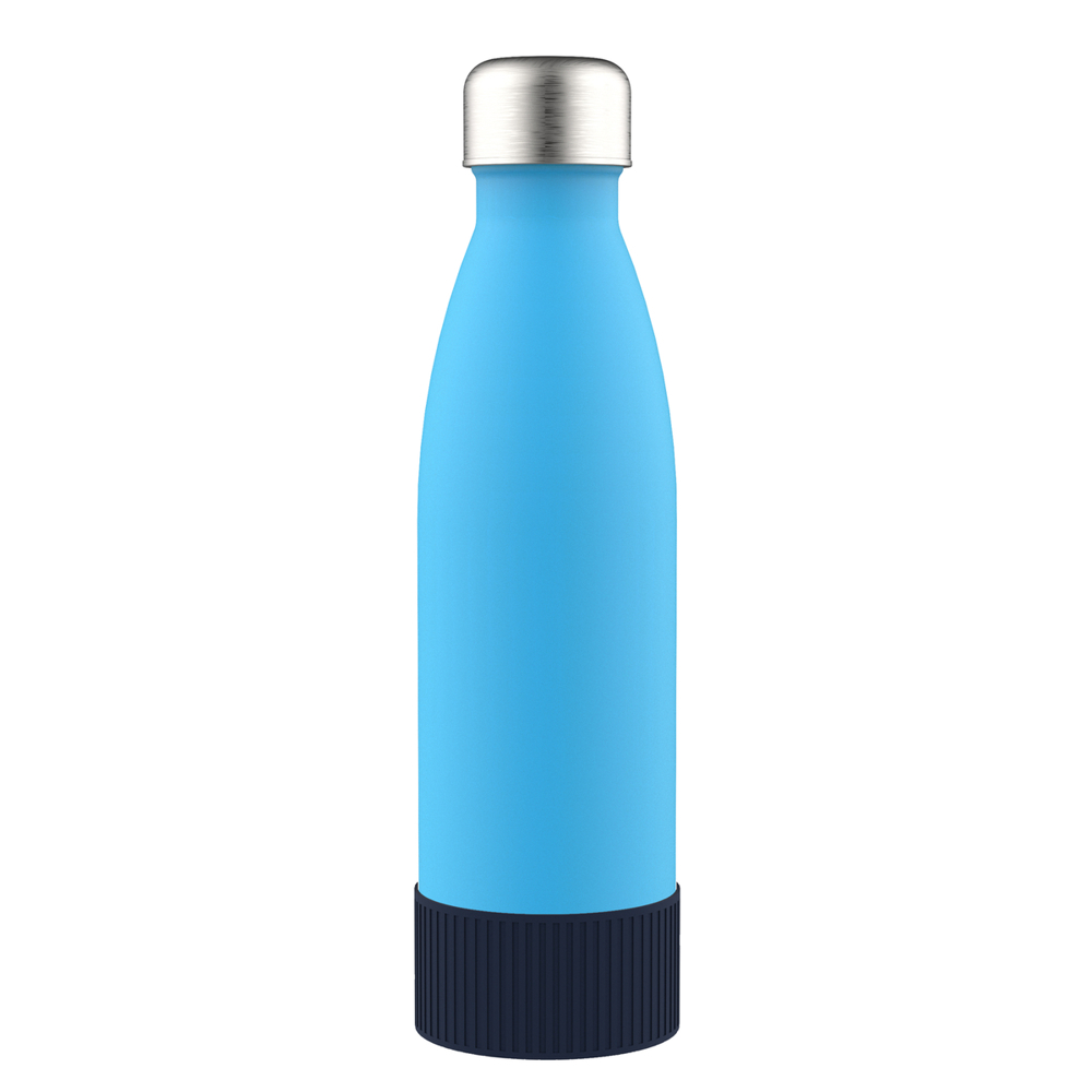 Fles GLASS - zilver, cyaan, navy