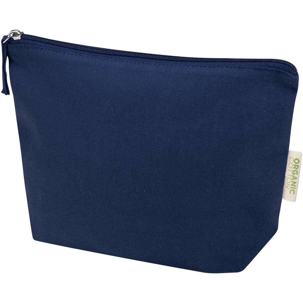 Odisha 180 g/m² OCS biologisch katoenen toilettas 1L - Marineblauw