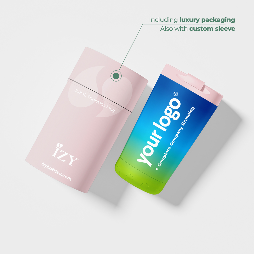 Thermosbeker / Koffiebeker - Roze - 350 ml