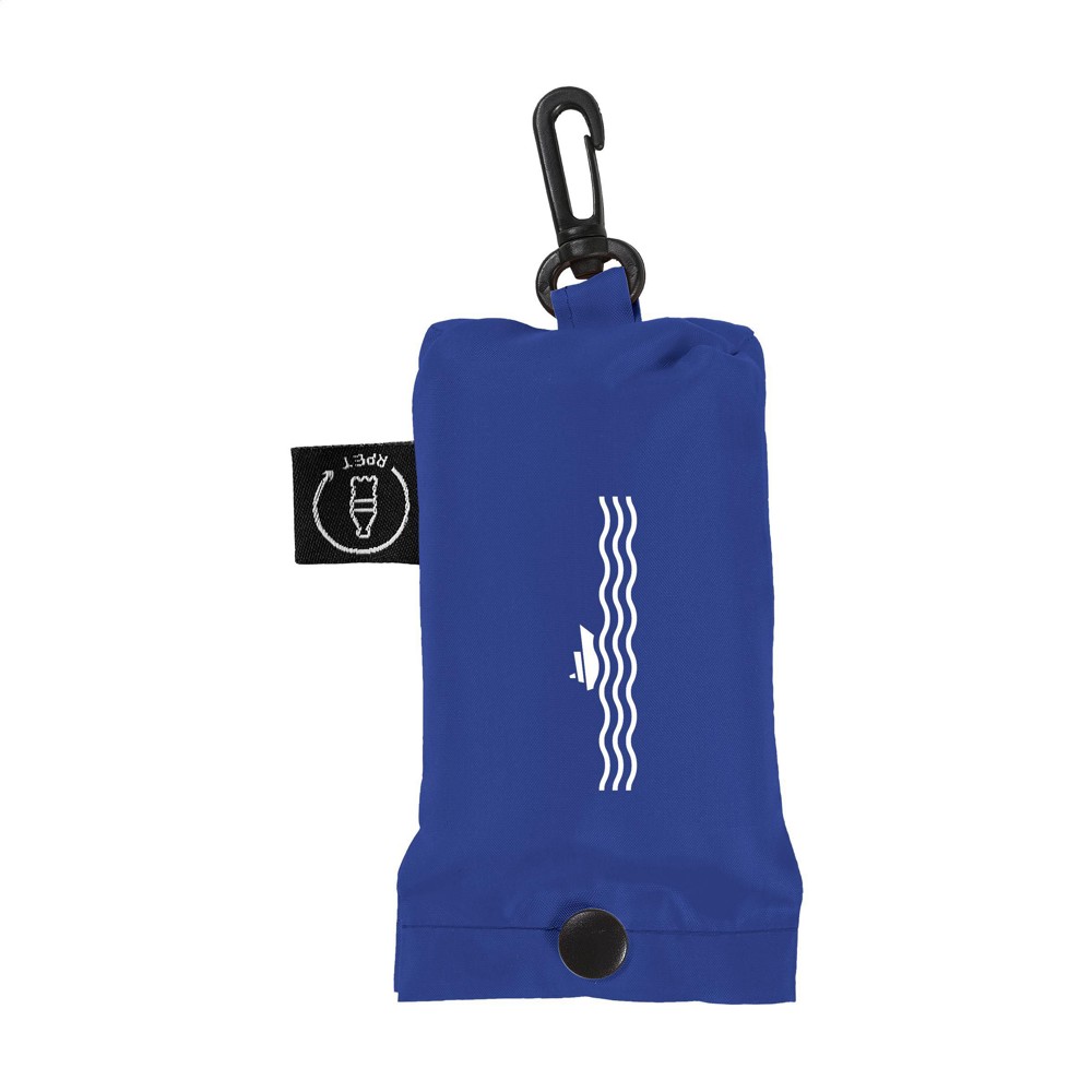 Shop Easy GRS RPET opvouwbare winkeltas - blauw (± PMS 7687)