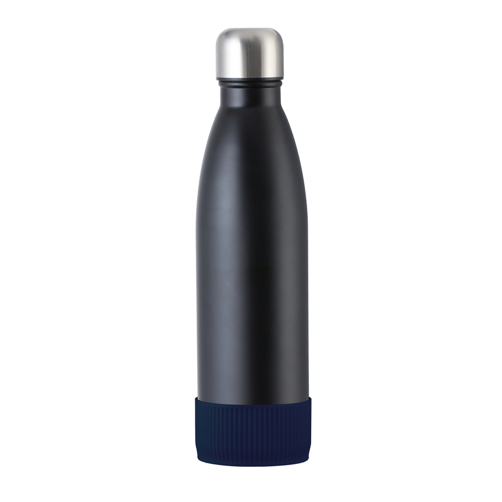 Fles RETUMBLER-myTOULON - donkerblauw, zwart, zilver