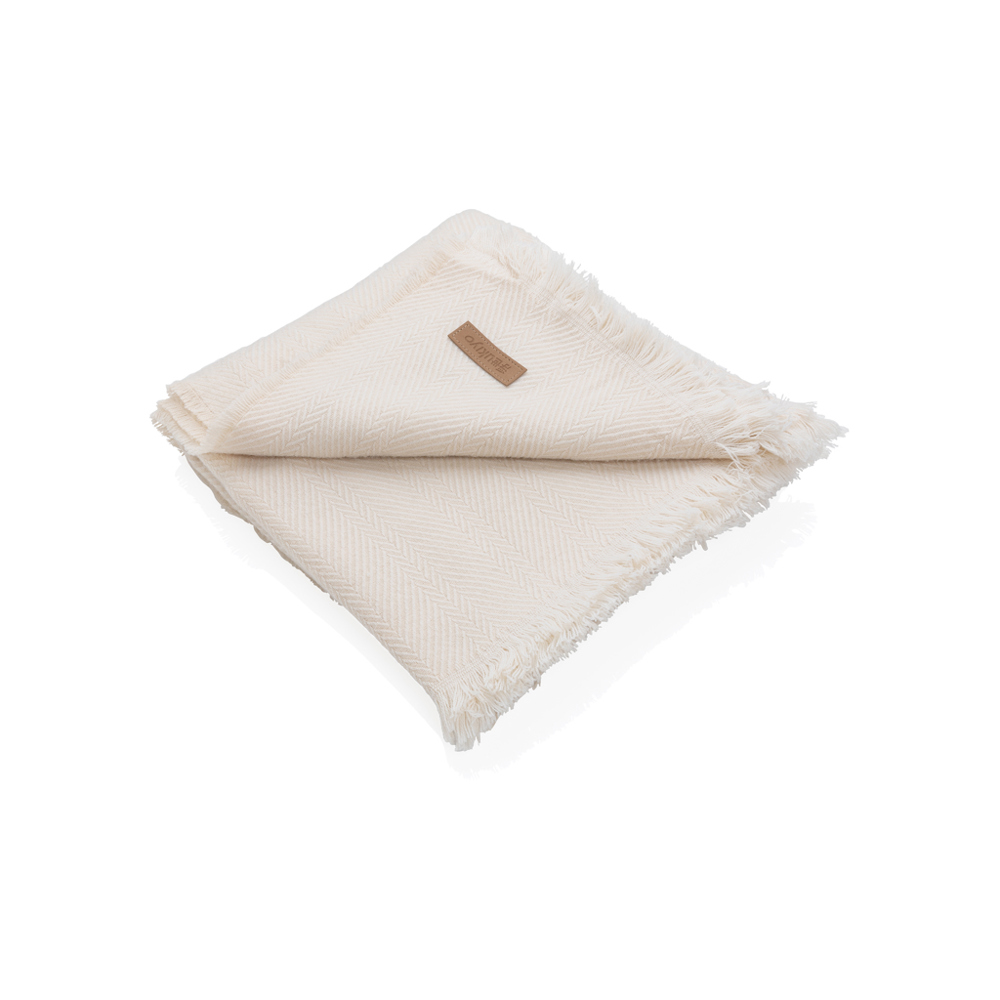 Ukiyo Aware™ Polylana® geweven deken 130x150cm - gebroken wit (± PMS 11-0604 TPX)
