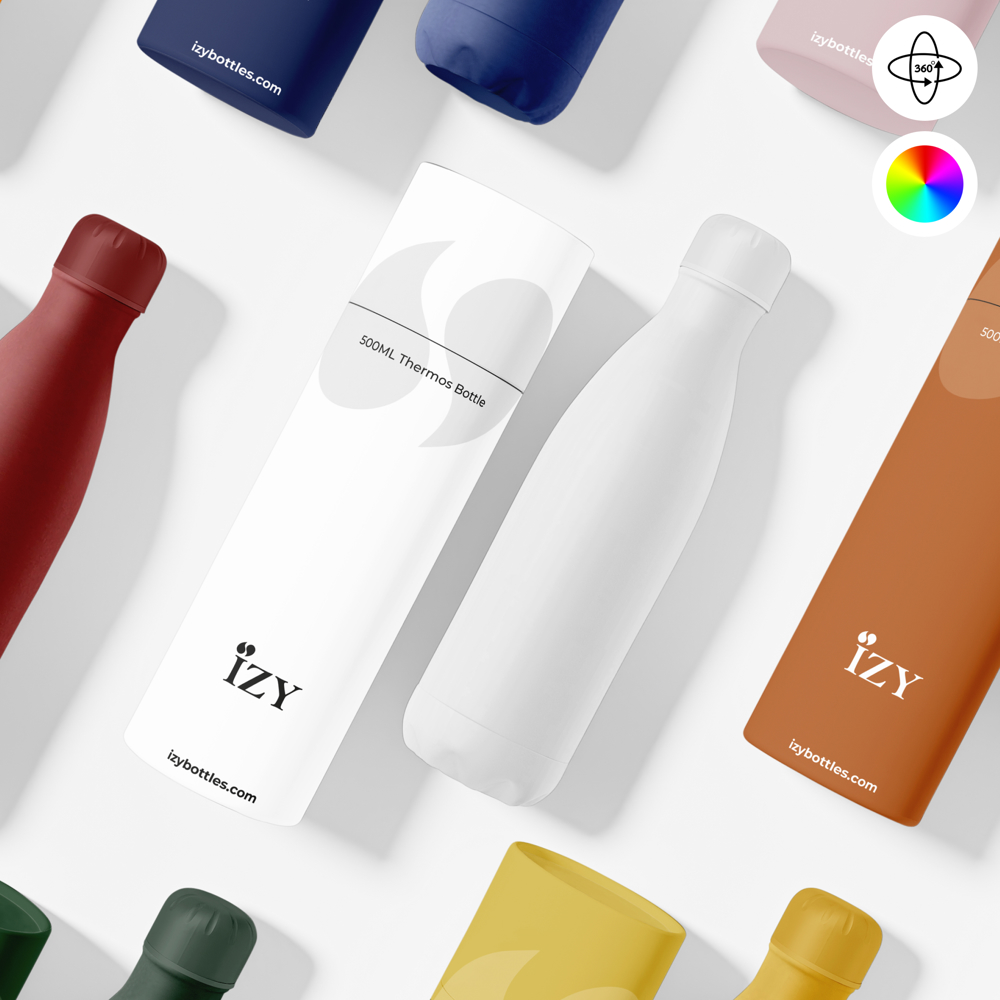 Thermosfles / Drinkfles - Wit - 500 ml