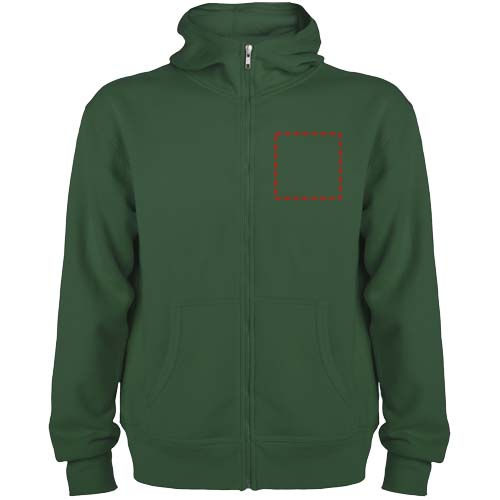 Montblanc 280 g/m² unisex hoodie met volledige rits