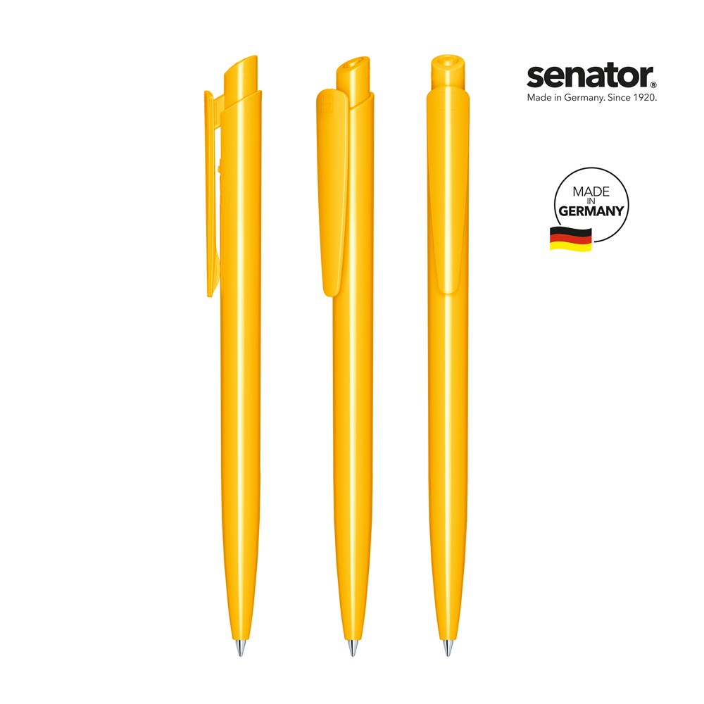 senator® Dart Polished balpen - wit/geel 7408