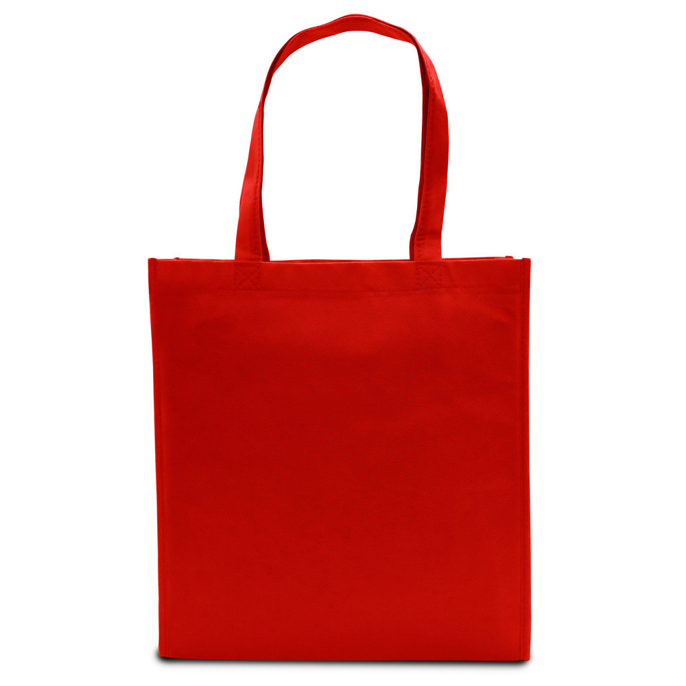 LISBOA – Shopper met bodem- en zijvouw - Rood