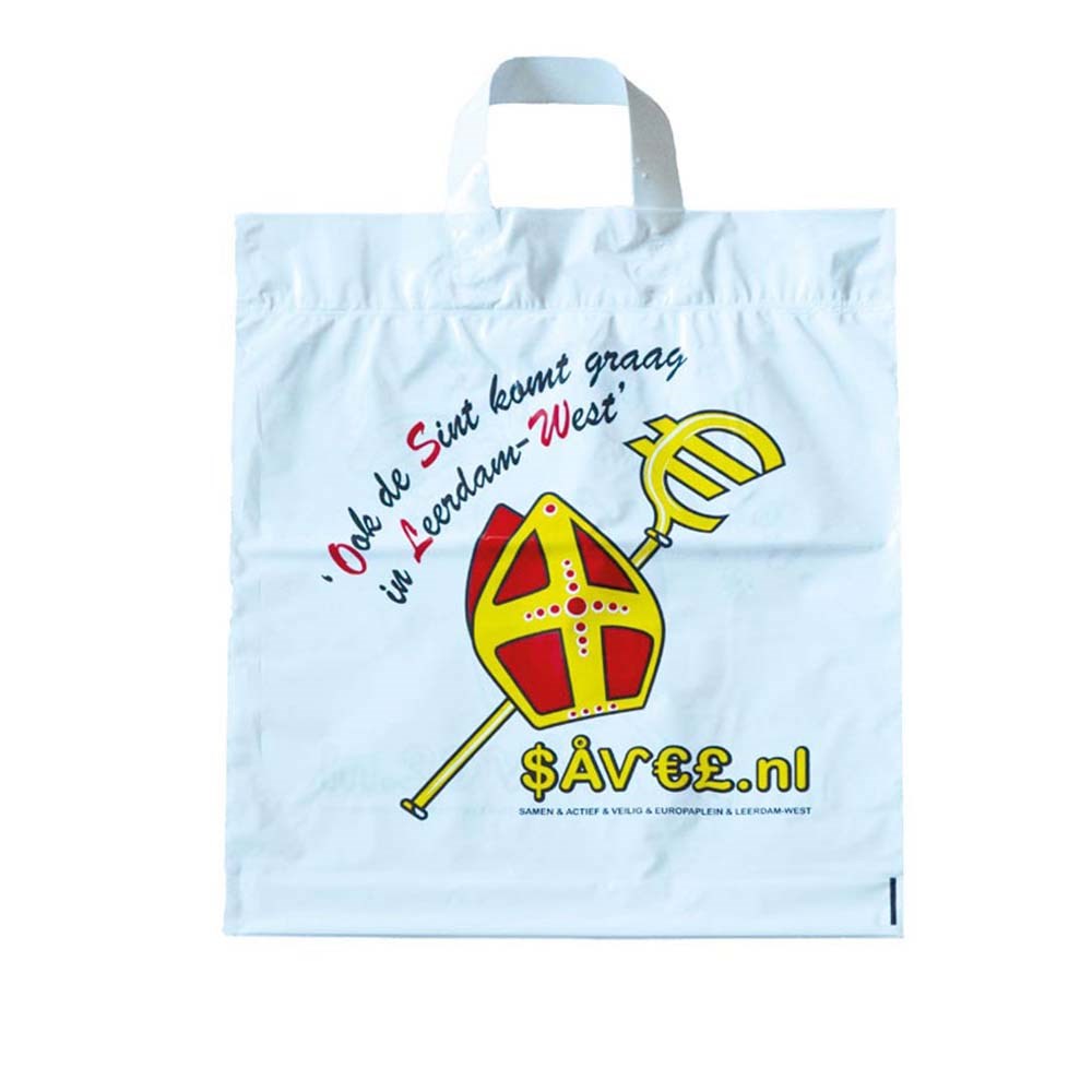 Plastic tas, 45 x 45 x 7,5 cm, 48 micron, ldpe, lushandvat, 2 zijden