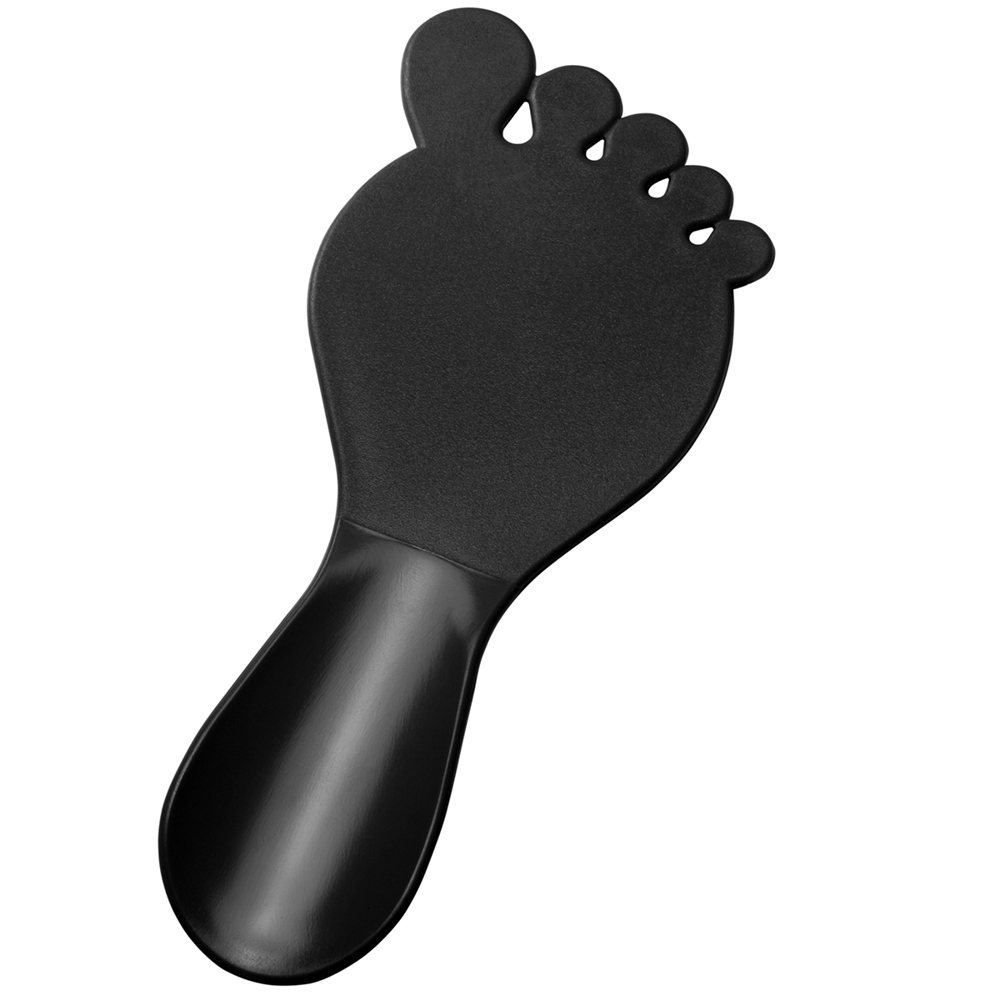 Schoenlepel "voet" - Zwart