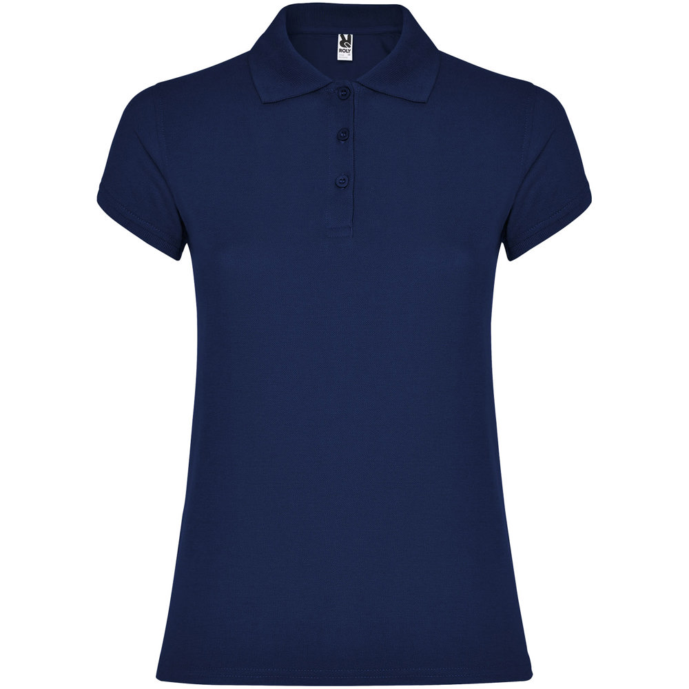 Star 200 g/m² damespolo met korte mouwen - Marineblauw