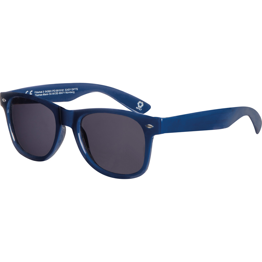 RPET zonnebril Illinois - donkerblauw