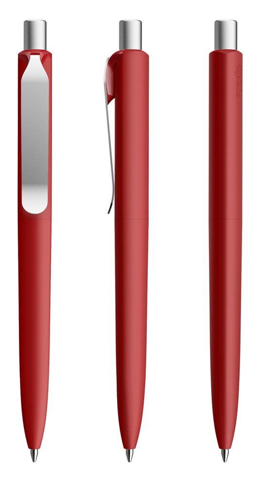 Prodir DS8 PSR Soft Touch Metal Clip - Dark Red Soft Touch