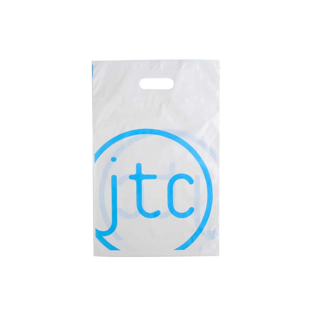Plastic tas, 25 x 40 x 7,5 cm, 45 micron, ldpe, lushandvat, 2 zijden