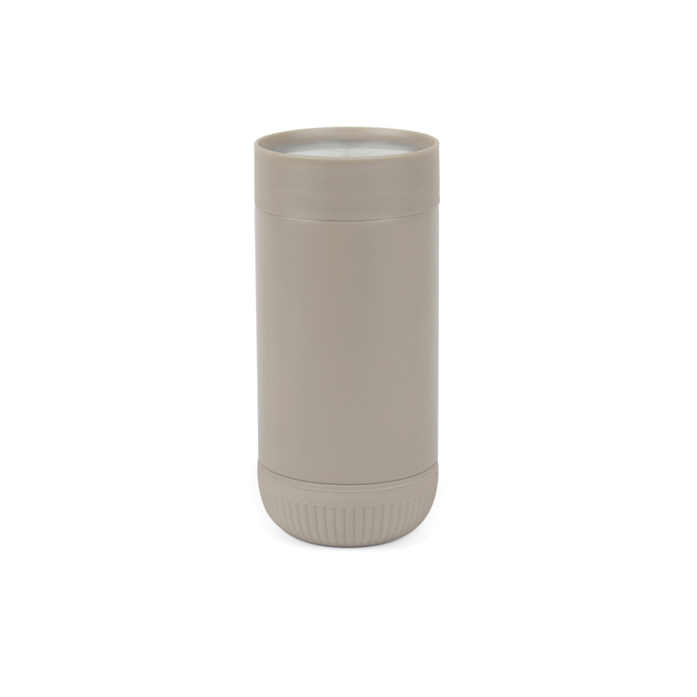 VINGA Erie RCS recycled RVS push mug 350 ML - grijs, grijs (± PMS 402C/ ± PMS 402C)