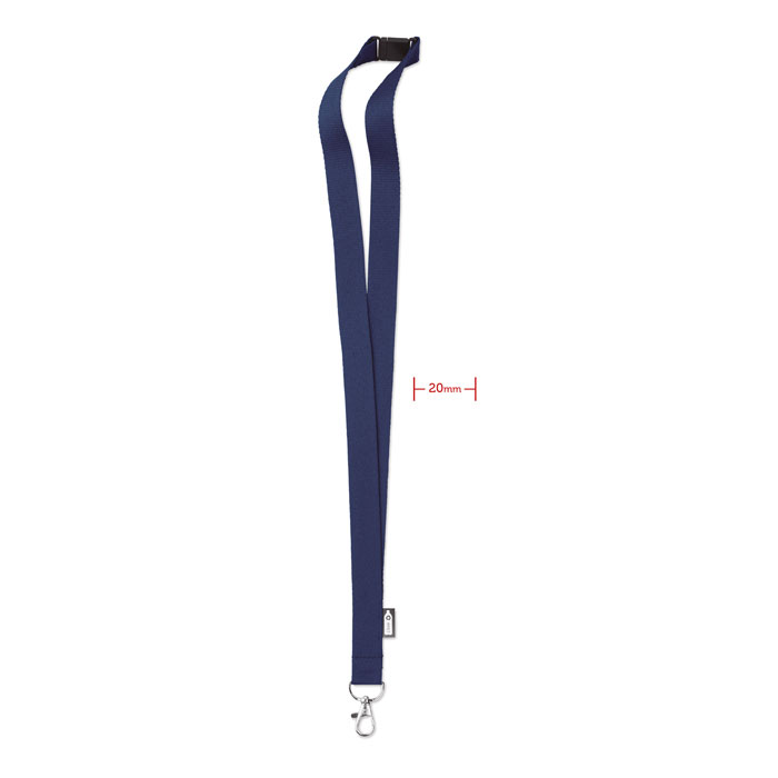 LANY RPET - RPET Lanyard - Blauw