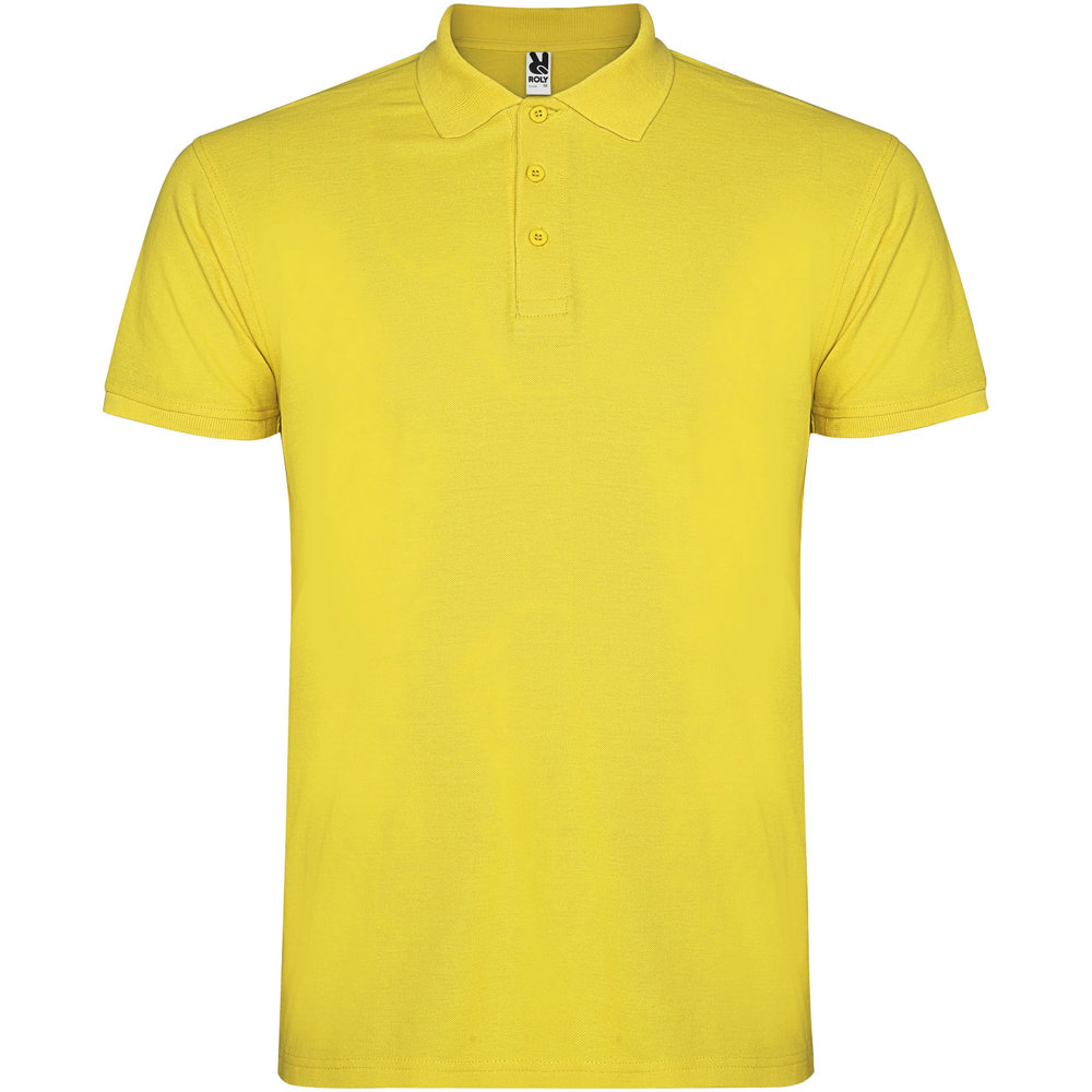 Star 200 g/m² herenpolo met korte mouwen - Geel